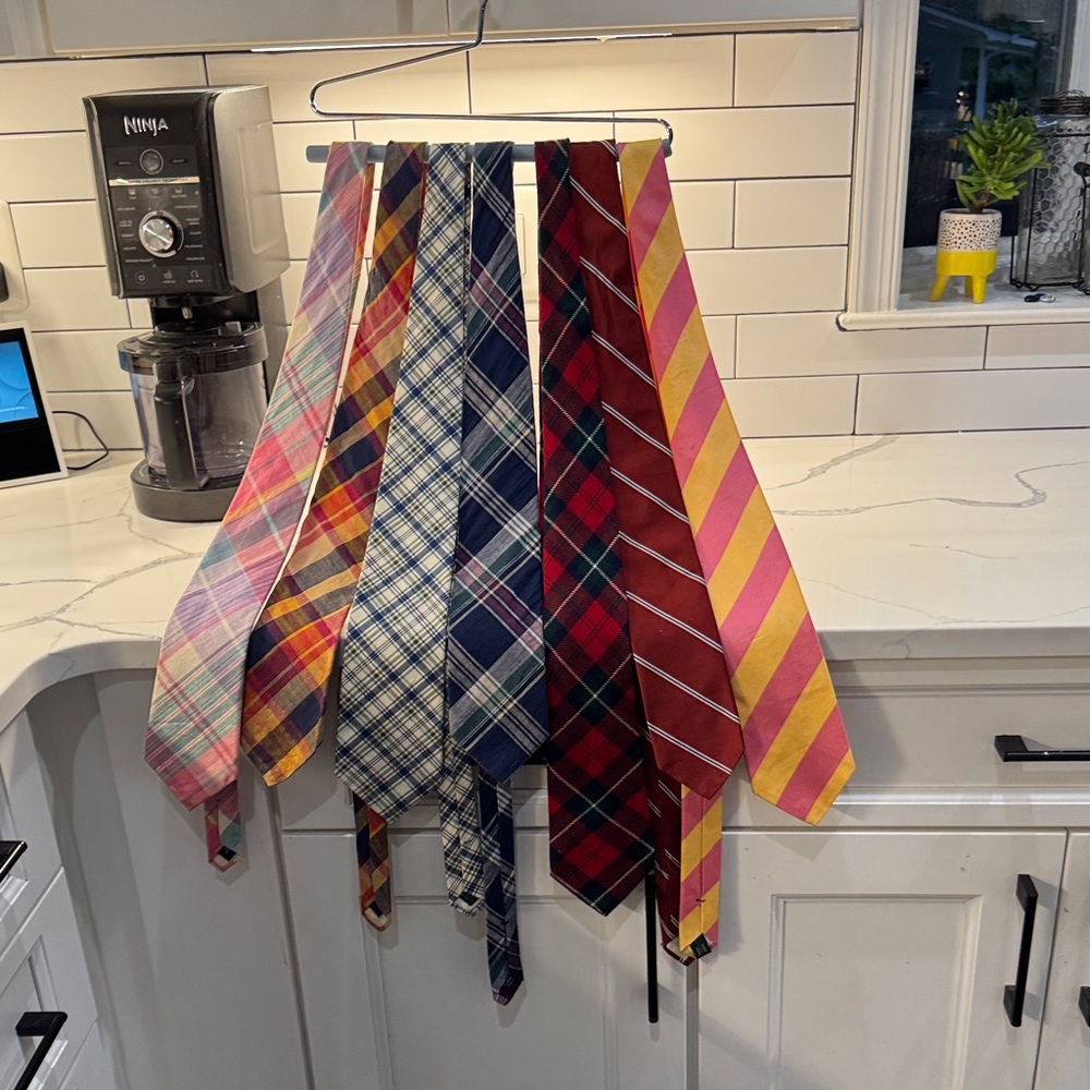 Multi-Color Plaid and Striped Ties